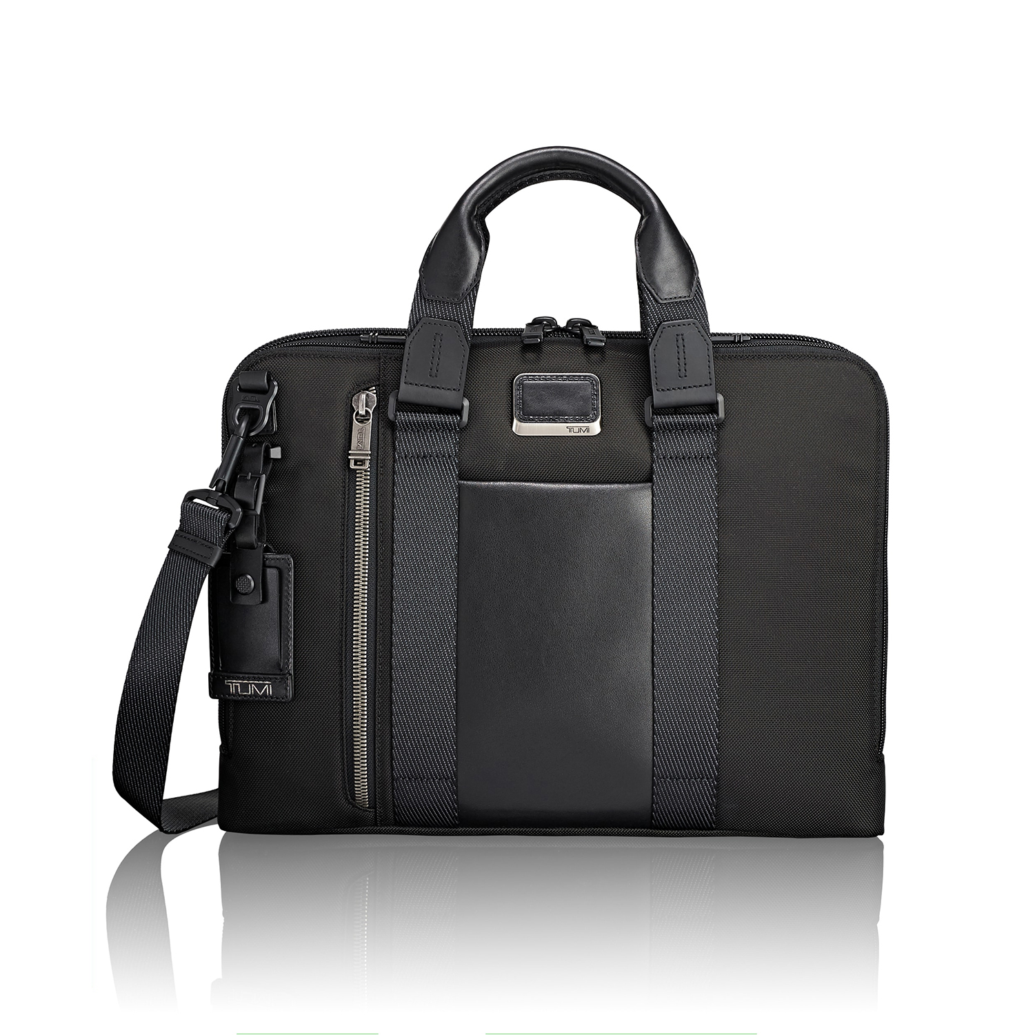 TUMI - Alpha Bravo Aviano Laptop Slim Brief Briefcase - 15 Inch Computer Bag for Men and Women - Black